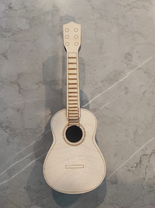 Finished guitar